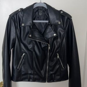 Forever21 black leather jacket